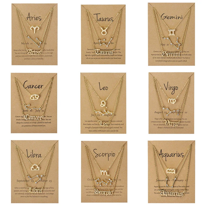 Zodiac Necklace Set