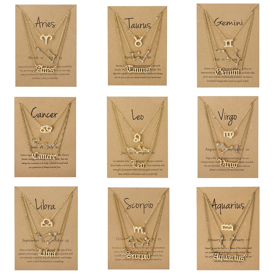 Zodiac Necklace Set