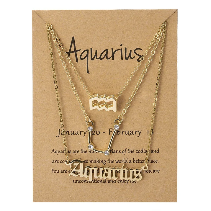 Zodiac Necklace Set