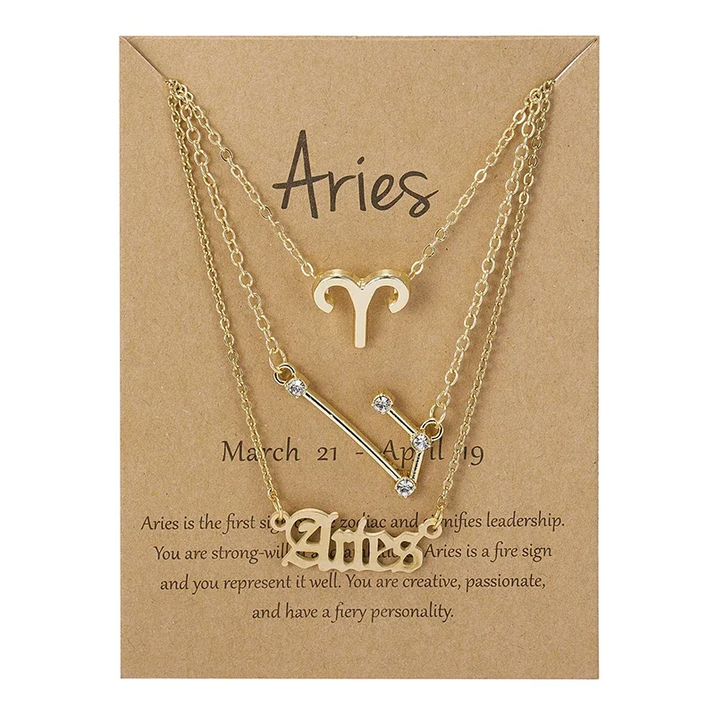 Zodiac Necklace Set