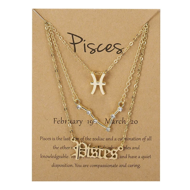 Zodiac Necklace Set